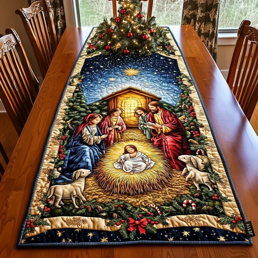 Padded Table Runner - Star of Bethlehem