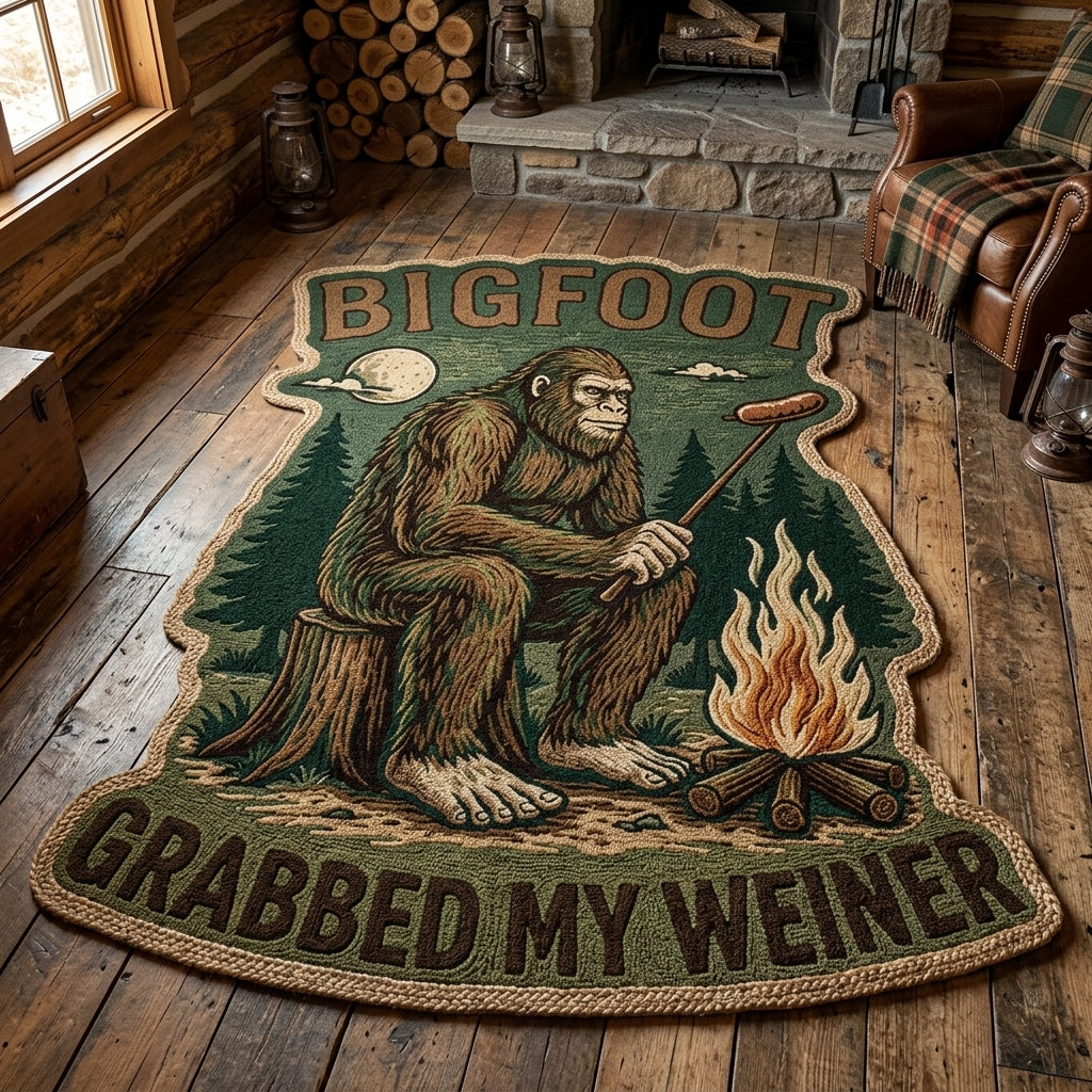 Shaped Rug – Bigfoot