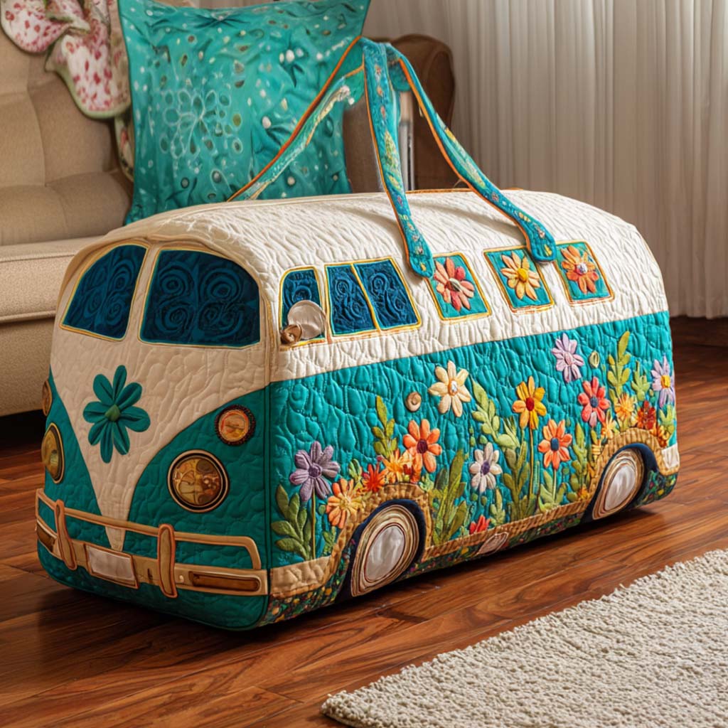 Quilted Travel Bag – Blooming Bus