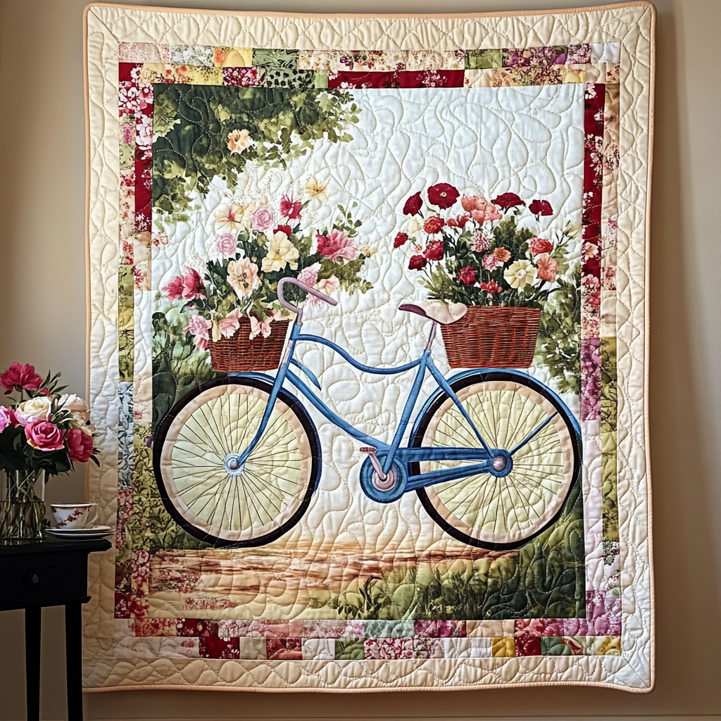 Art Wall Hanging – Rug with Blooming Wheels