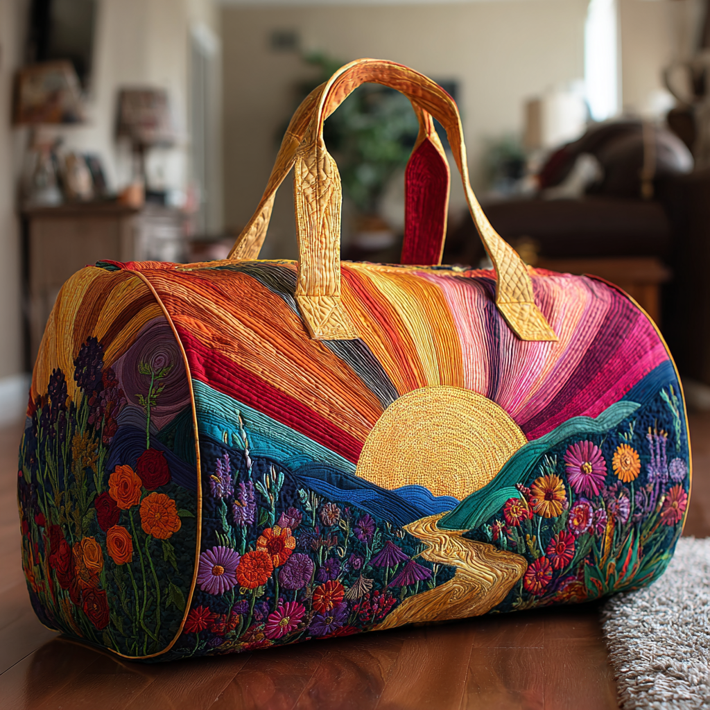 Quilted Travel Bag – Radiant Morning