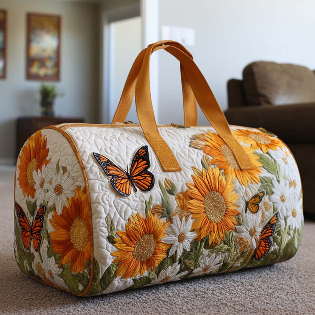 Quilted Travel Bag – Bright Fields