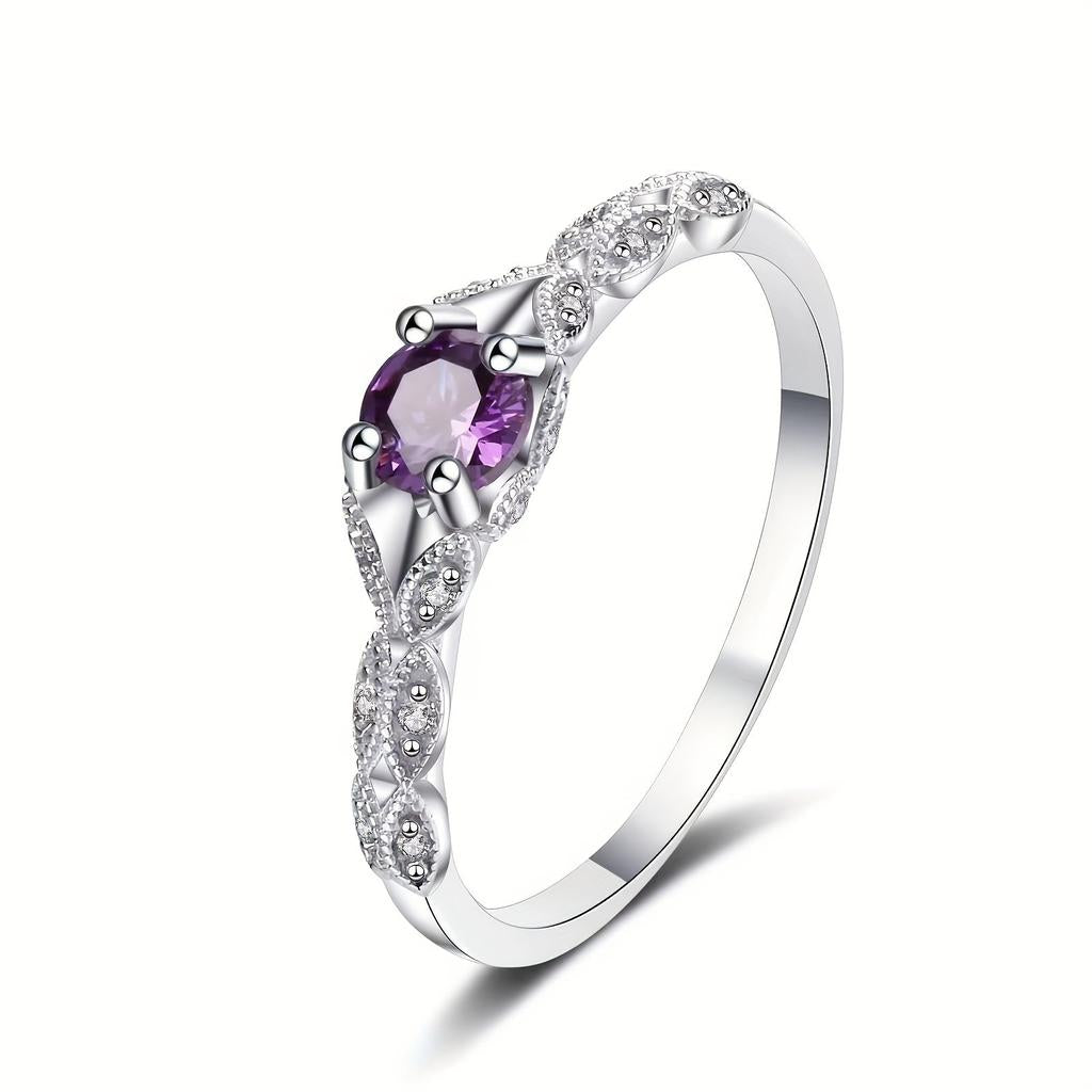 Brigitte Ring with Amethyst