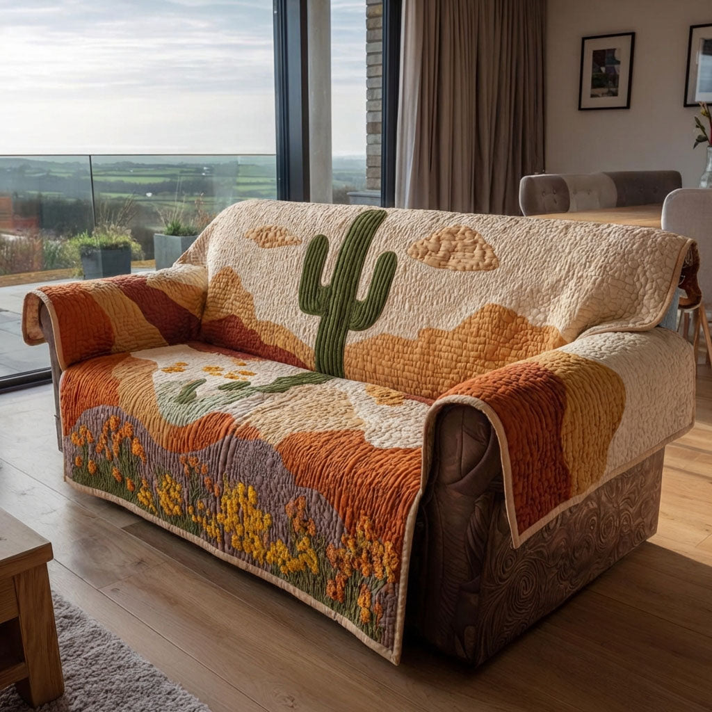 Quilted Sofa Cover with Canyon Dunes