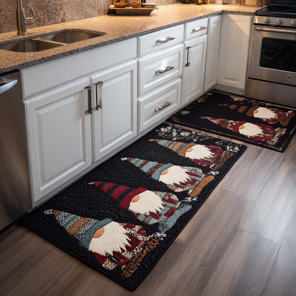 Non-Slip Kitchen Rug – Christmas Kitchen Rug Festive Songs