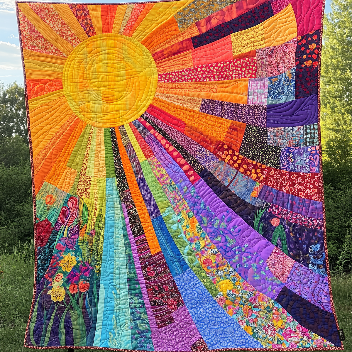 Quilted Blanket – Radiant Sun