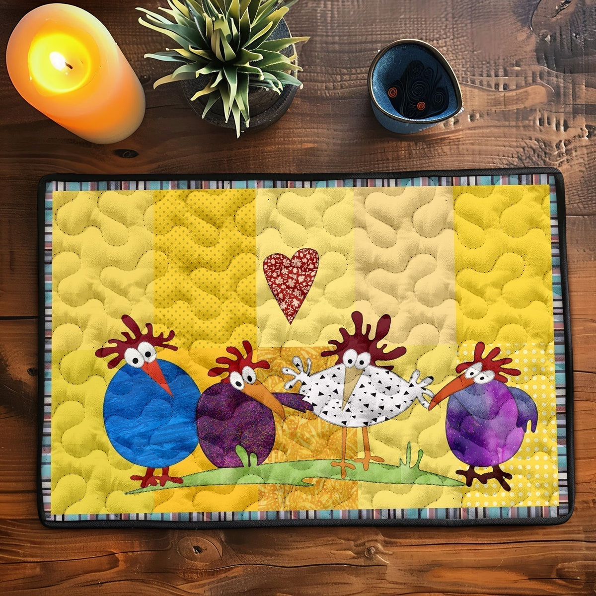 Quilted Placemats – Chicken
