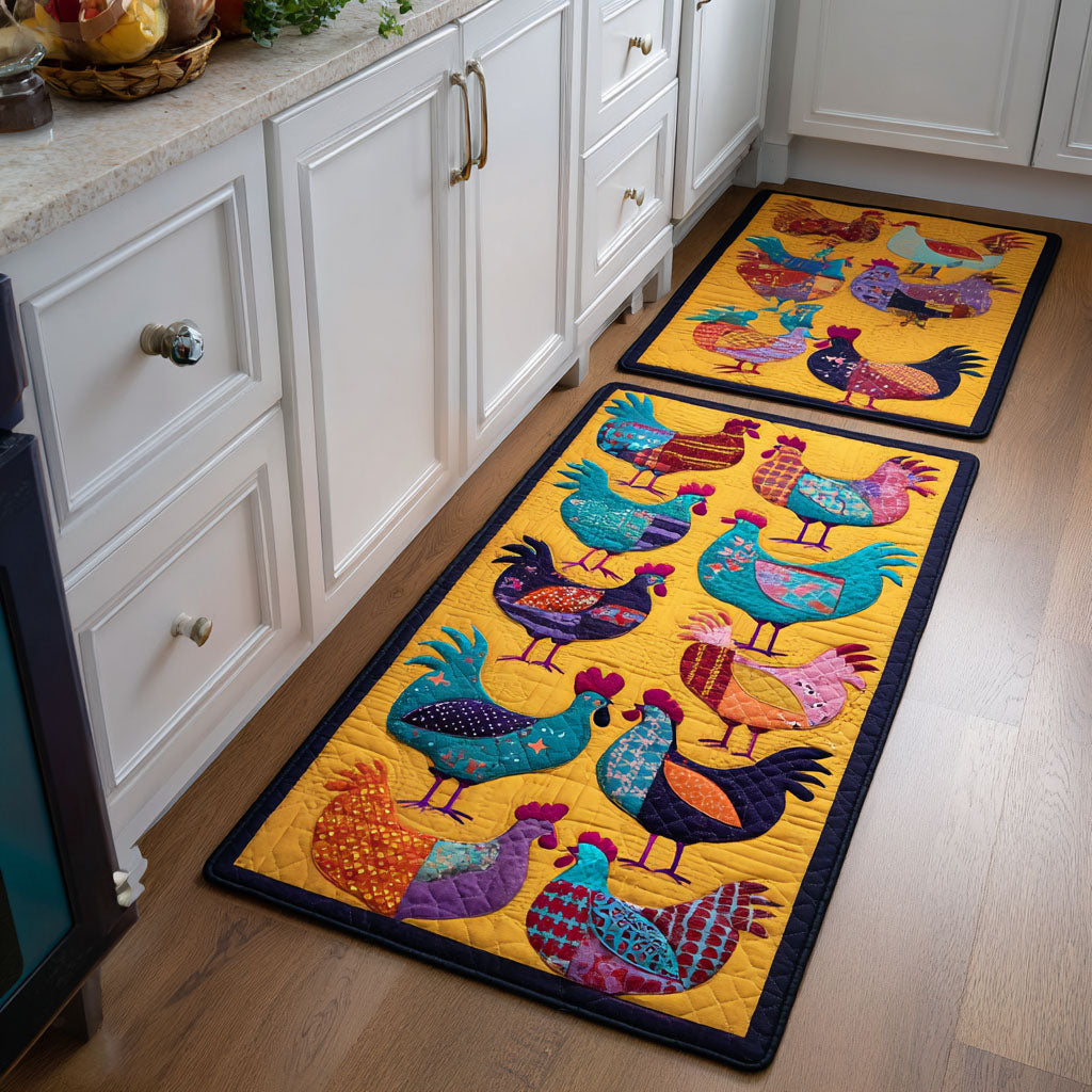 Non-Slip Kitchen Rug – Kitchen Mat Decorative Chickens