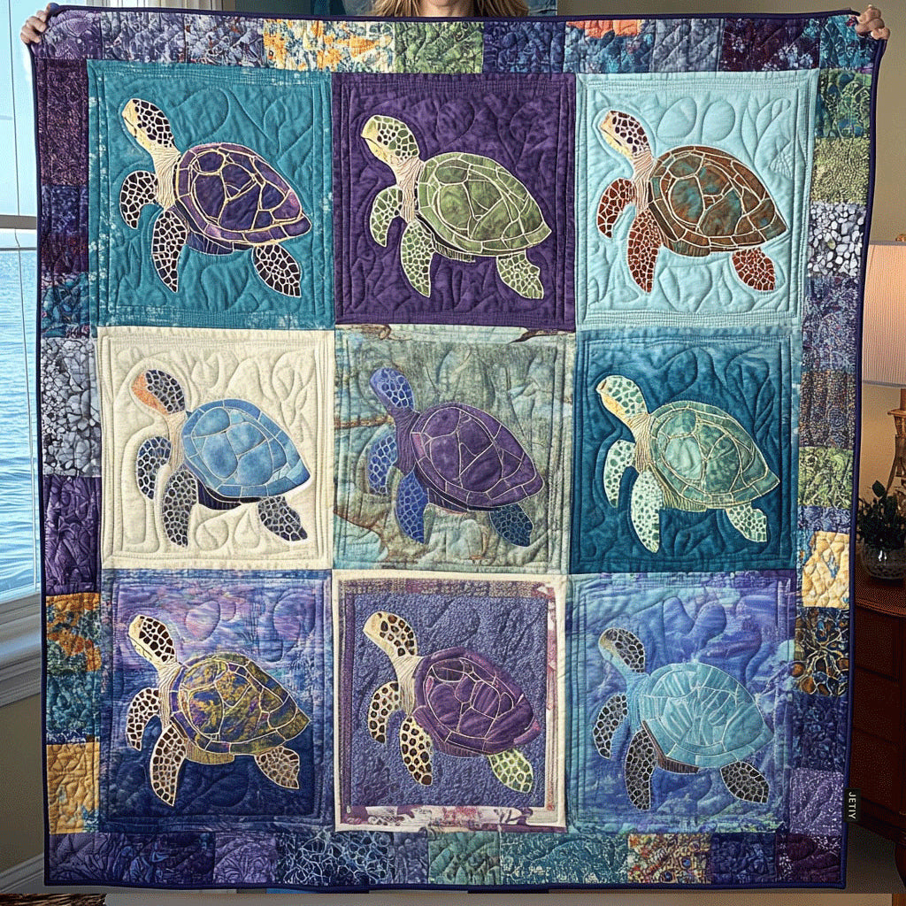 Quilted Blanket – Coastal Bliss