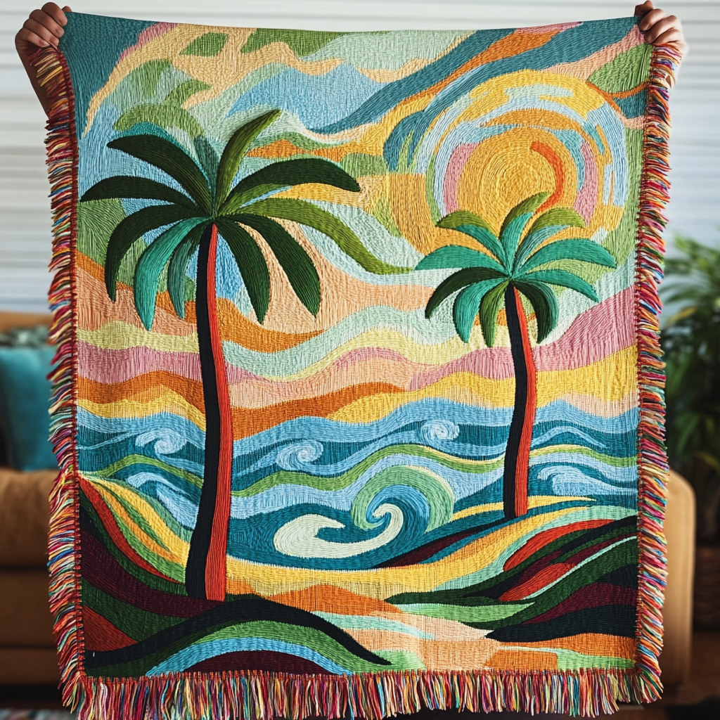 Woven Blanket – Coastal Paradise