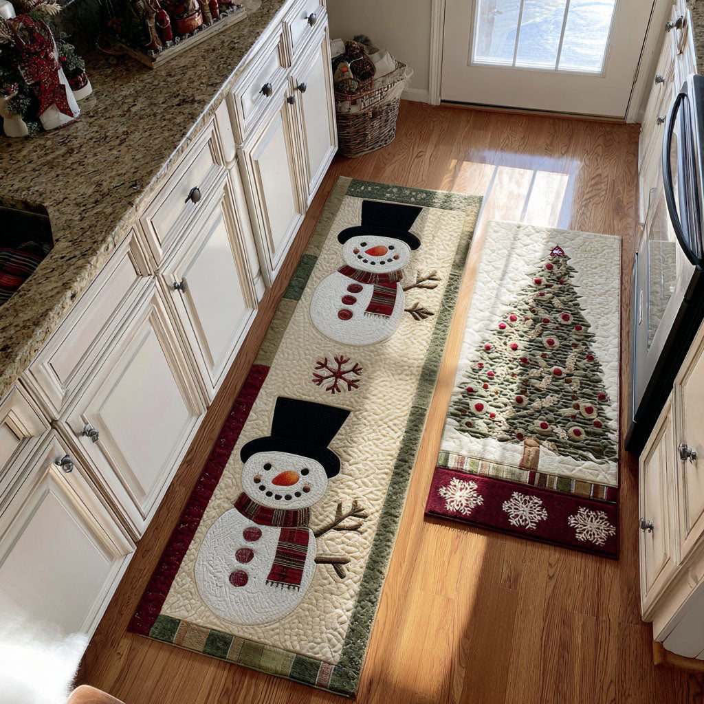 Non-Slip Kitchen Rug – Winter Cosy Cabin