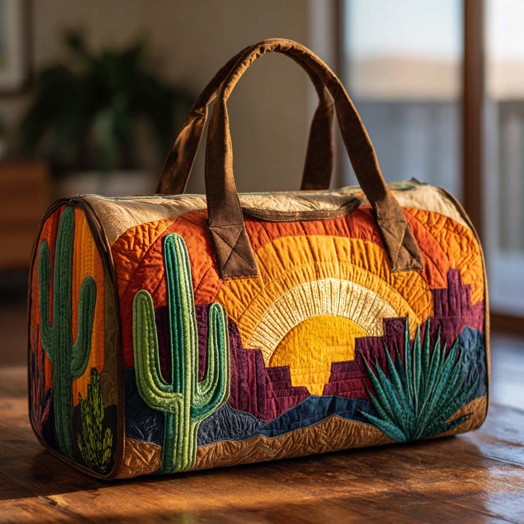 Quilted Travel Bag – Desert Sunrise