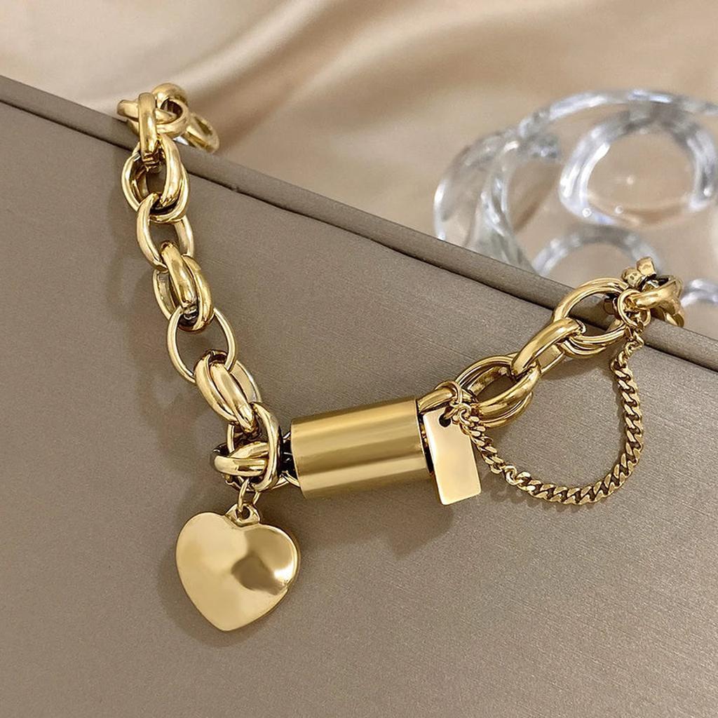 Wide Gold Bracelet