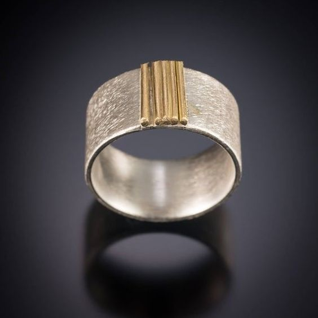 Thin Gold-Plated Retro Ring