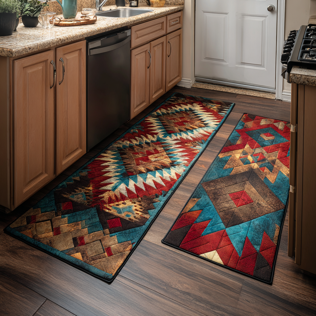 Non-Slip Kitchen Rug – Kitchen Mat Desert Path