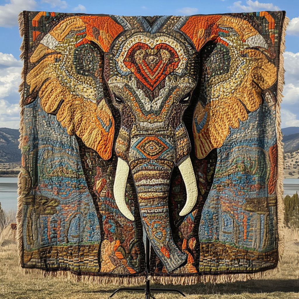 Woven Blanket – Safari Elephant