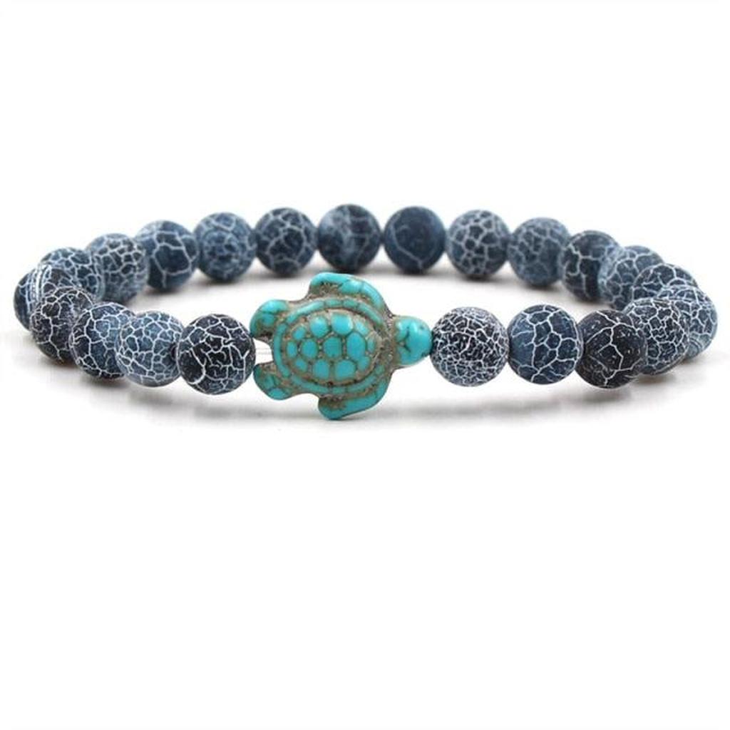 Bracelets with Natural Stones in Turtle Shape