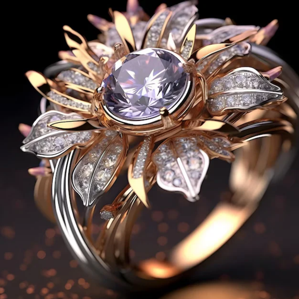 Exotic Ring in Violet
