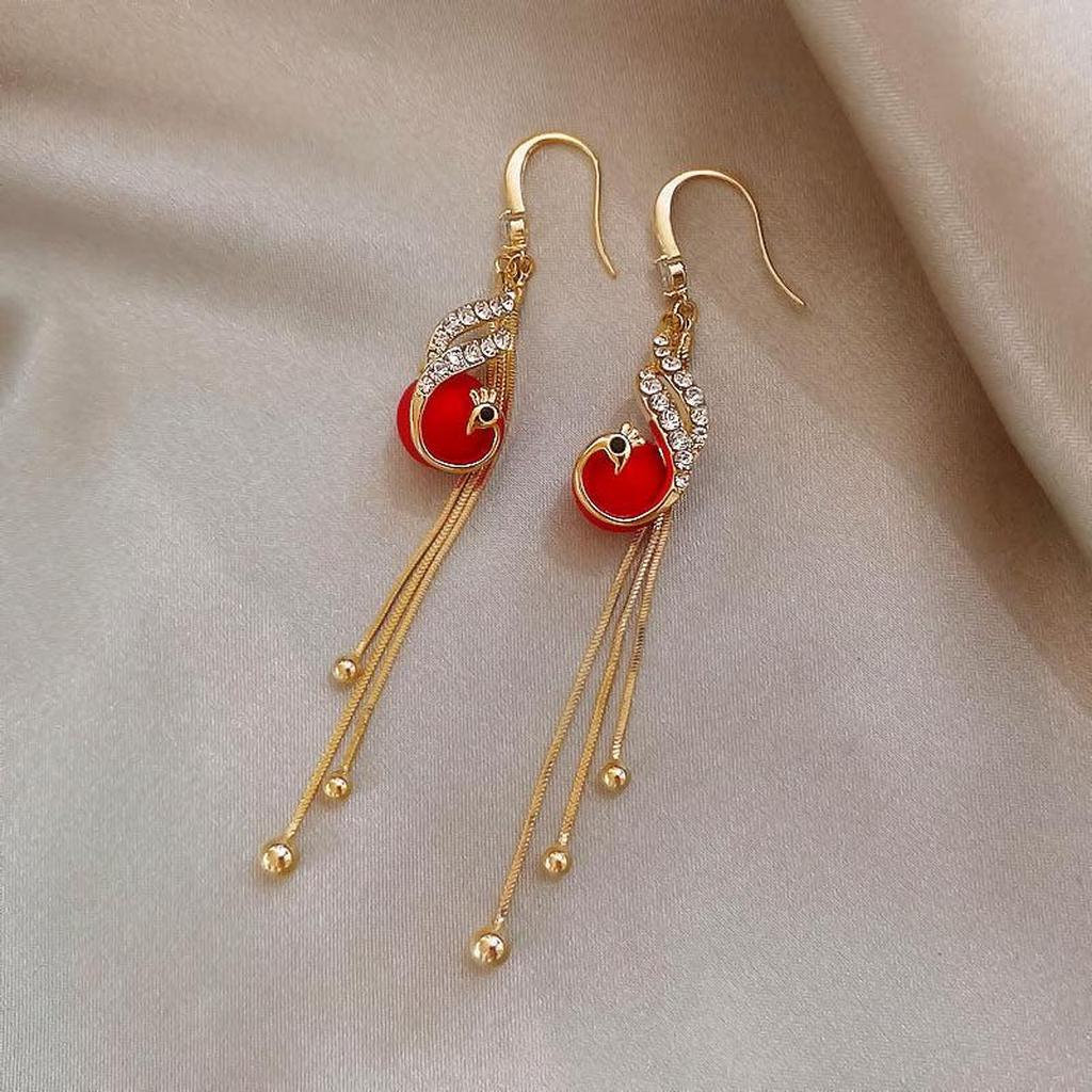 Festive Earrings with Daisies