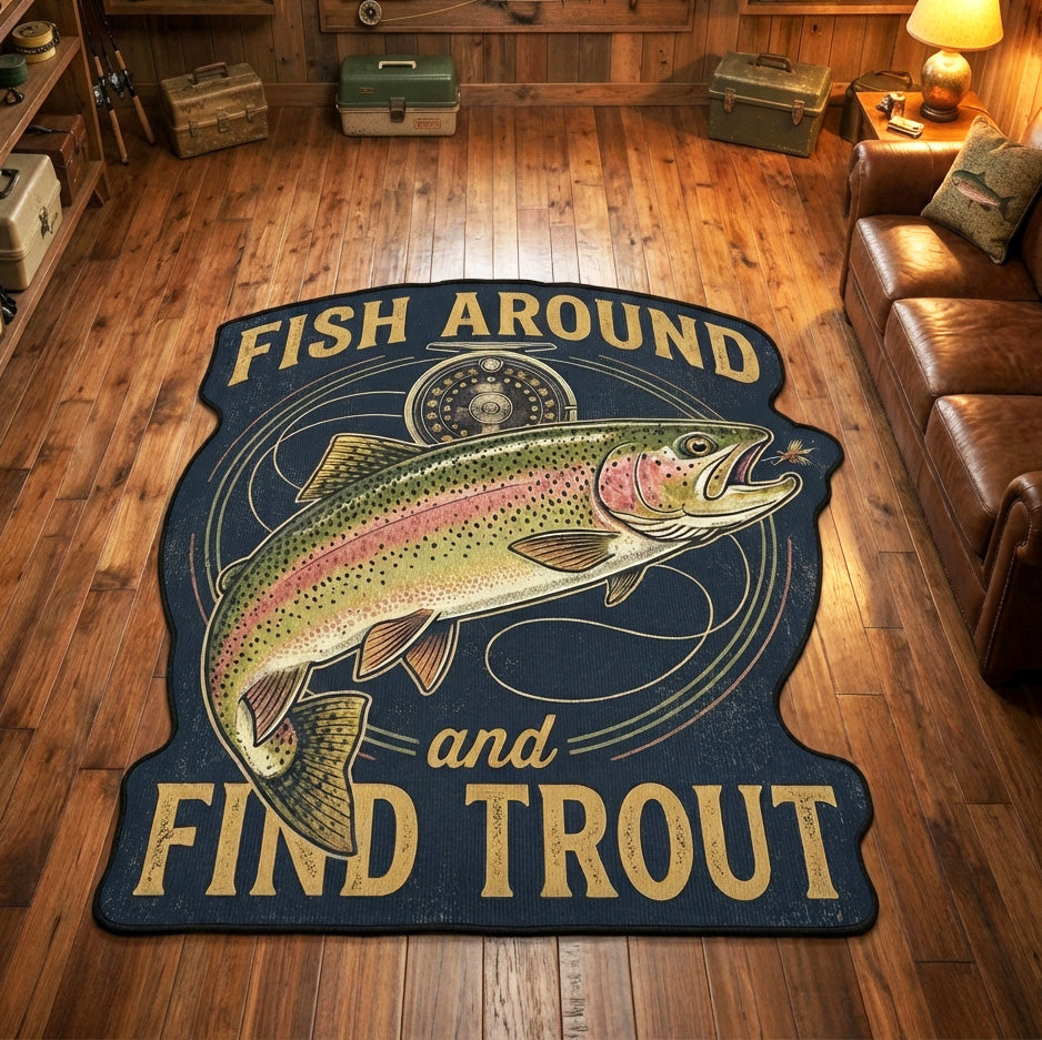 Shaped Rug – Find Personalised in Trout Shape