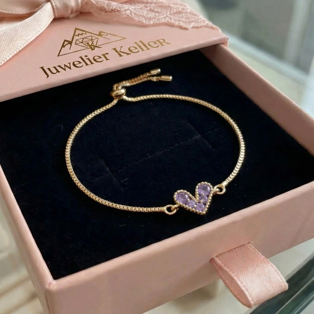 Bracelet “Lilac Love” | Gold