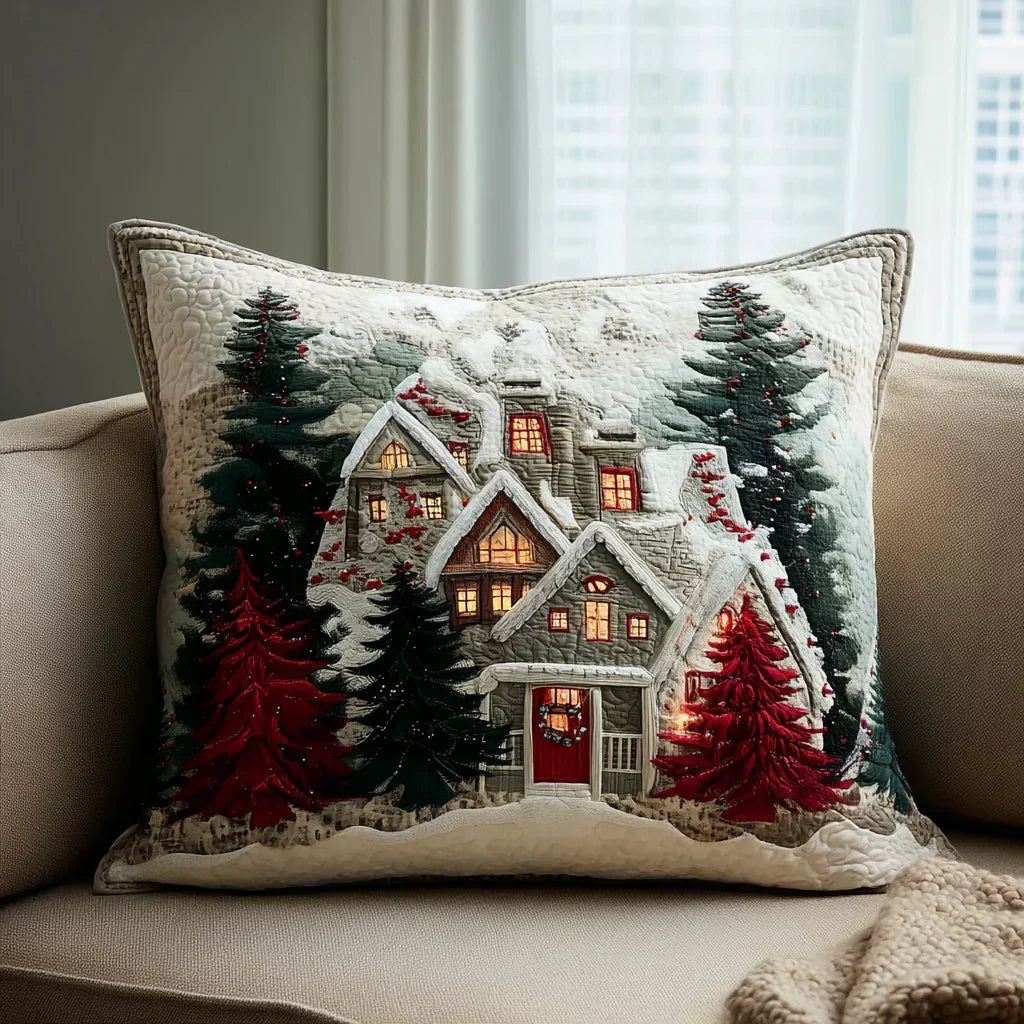 Padded Pillow Cover - Frosty Night