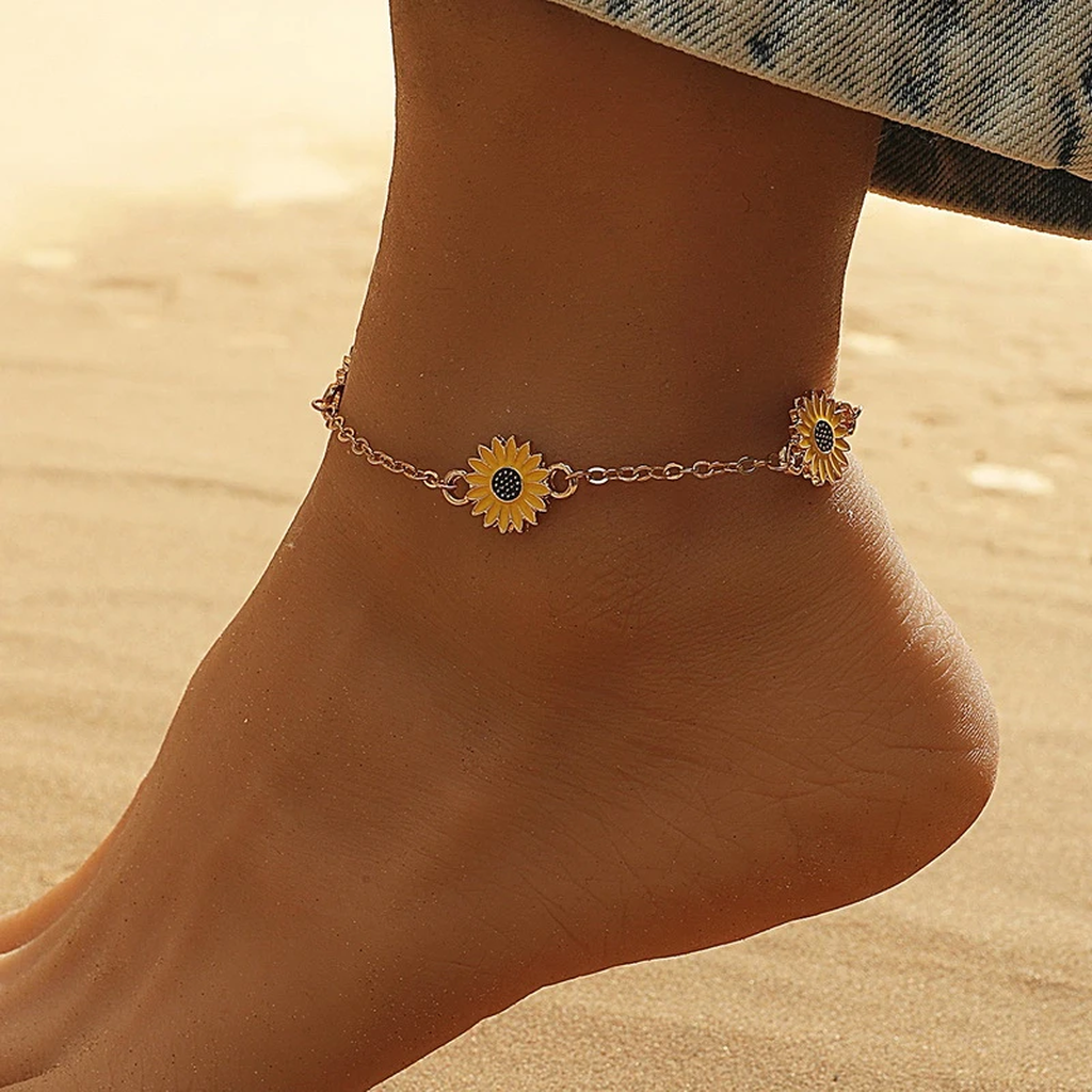 Anklet “Sunflower”