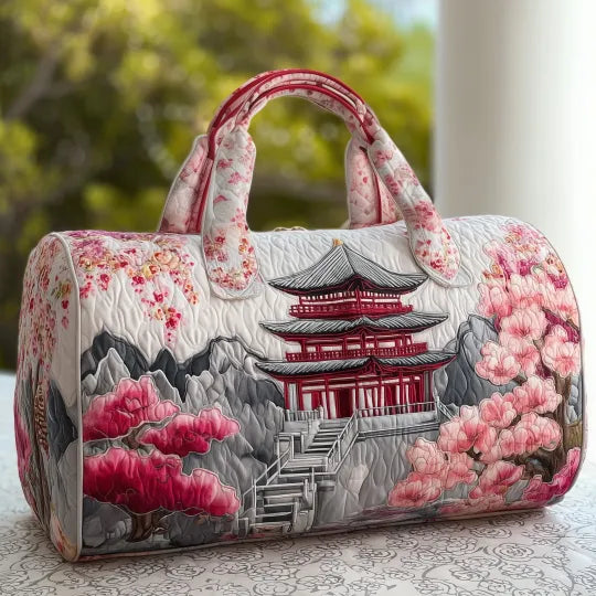 Quilted Travel Bag – Japanese Motif