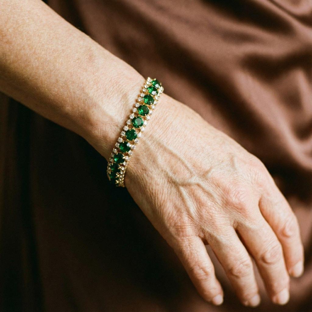 Bracelet in Gold and Green