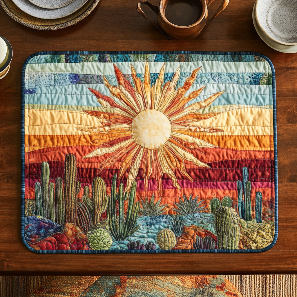 Quilted Placemats – Golden Horizon