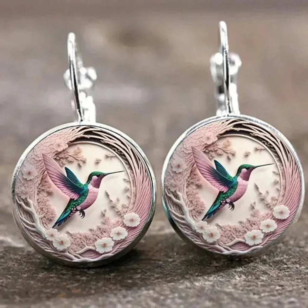 Swallow Pendant under Glass Dome
