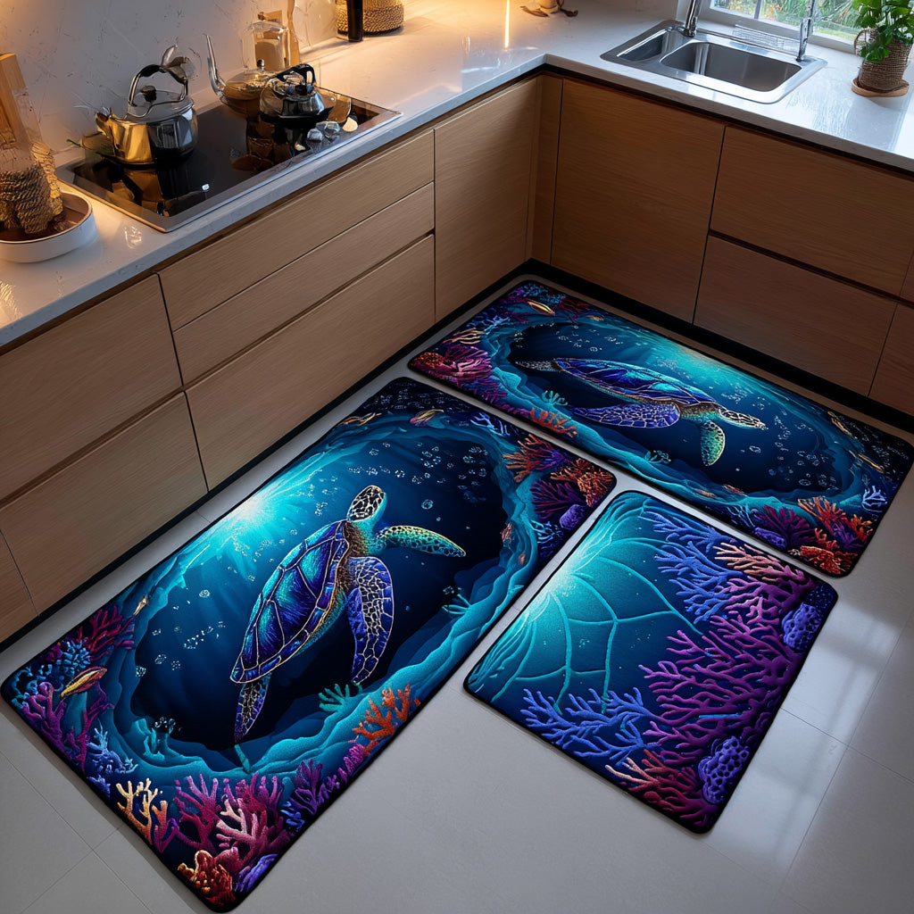 Non-Slip Kitchen Rug – Kitchen Runner Coral Barrier