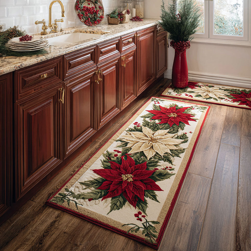 Non-Slip Kitchen Rug – Christmas Festive Street