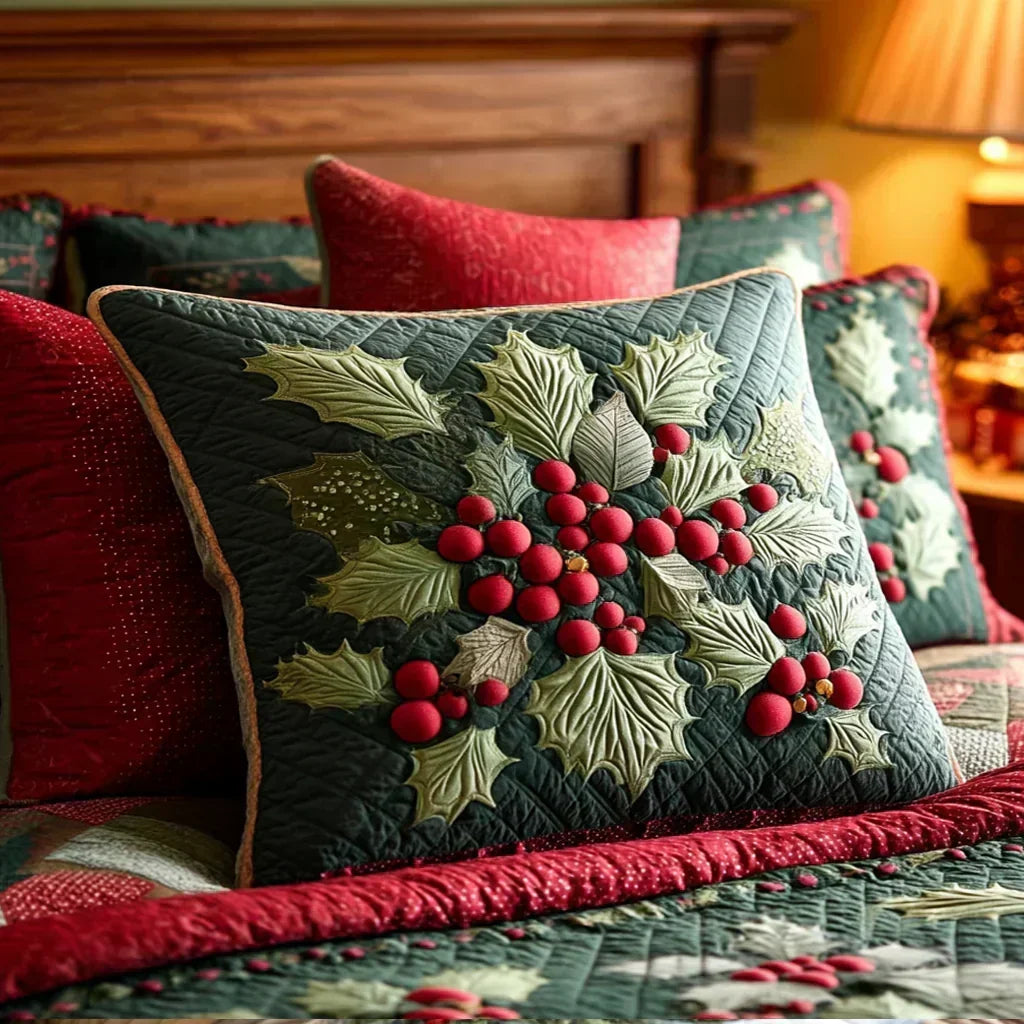 Padded Pillow Cover - Holly