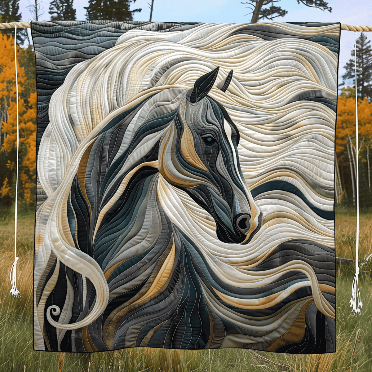 Quilted Blanket – Horse Grace