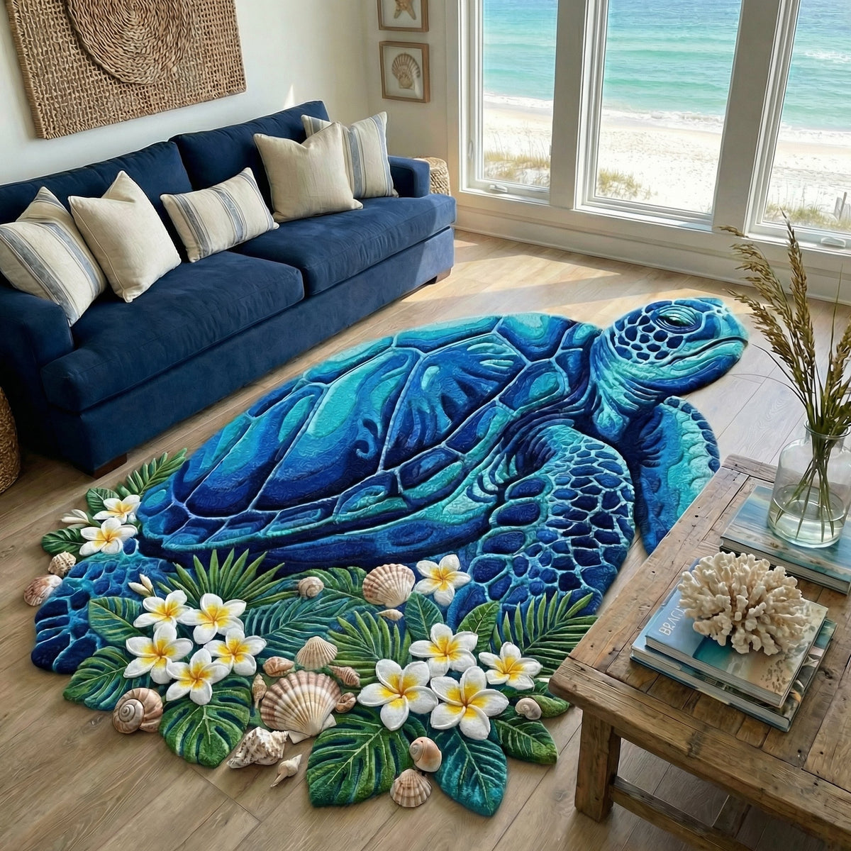 Shaped Rug – Turtle Island