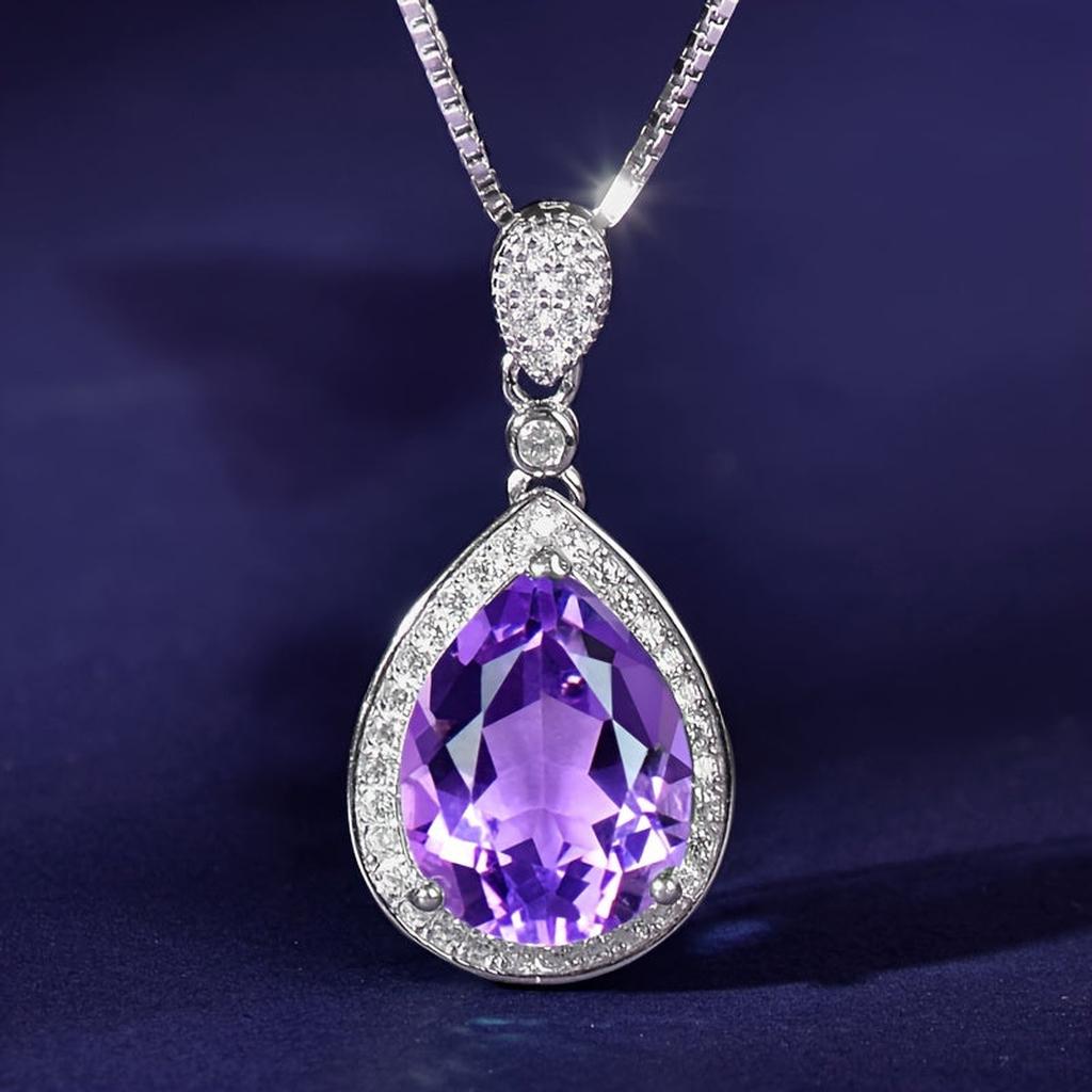 Ivonne Necklace with Amethyst