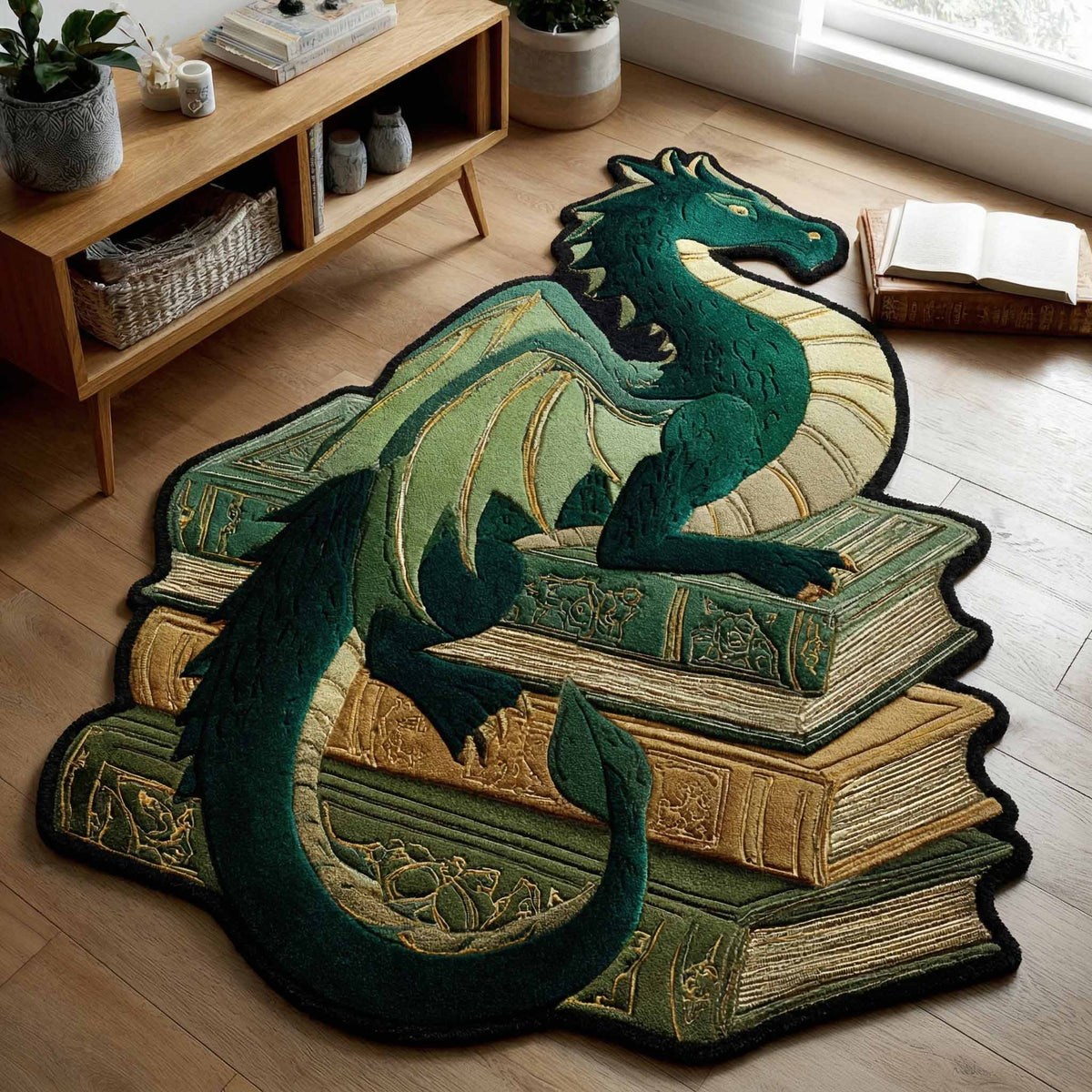 Shaped Rug – Jade Snake