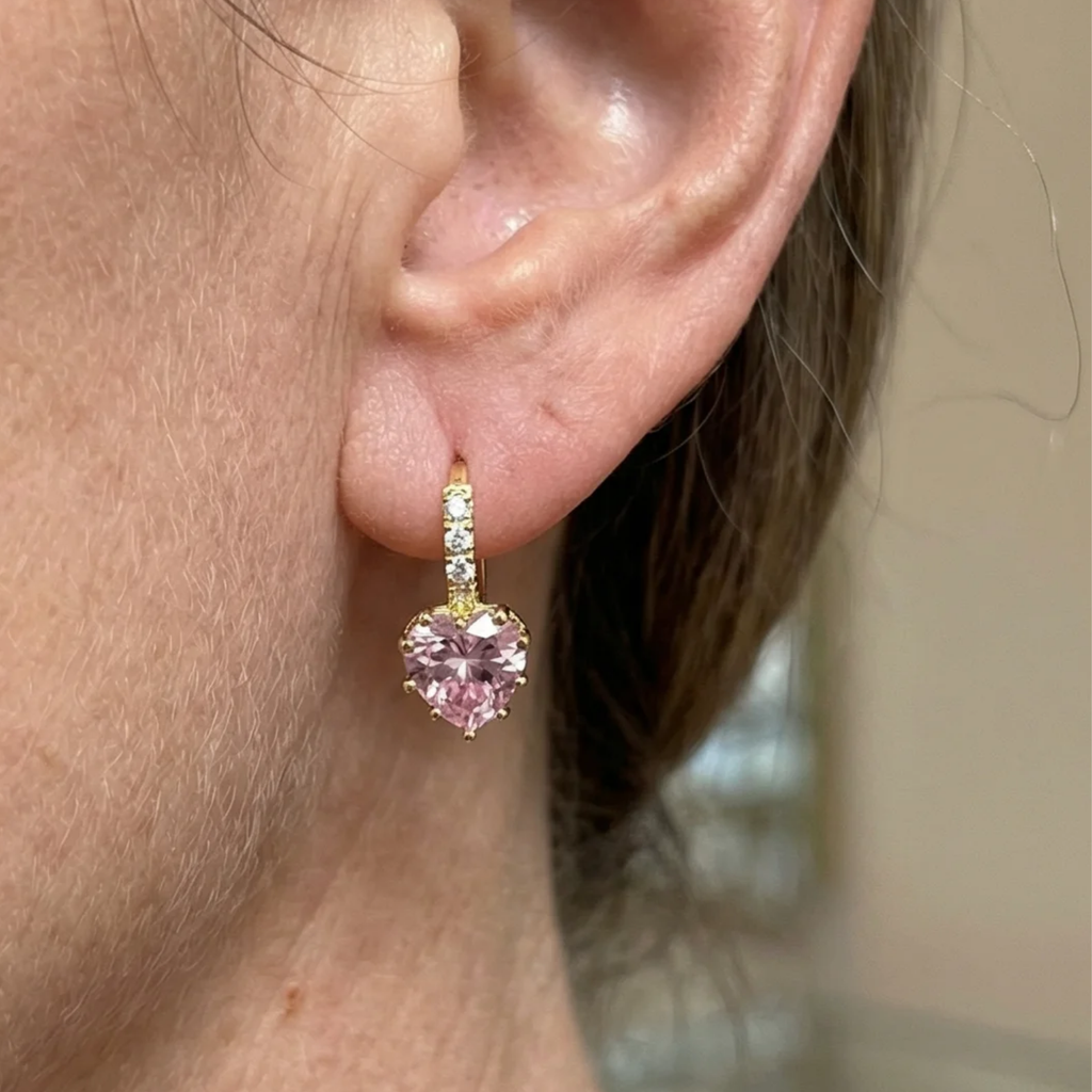 Small Hoop Earrings “Cupid Shine” | Gold