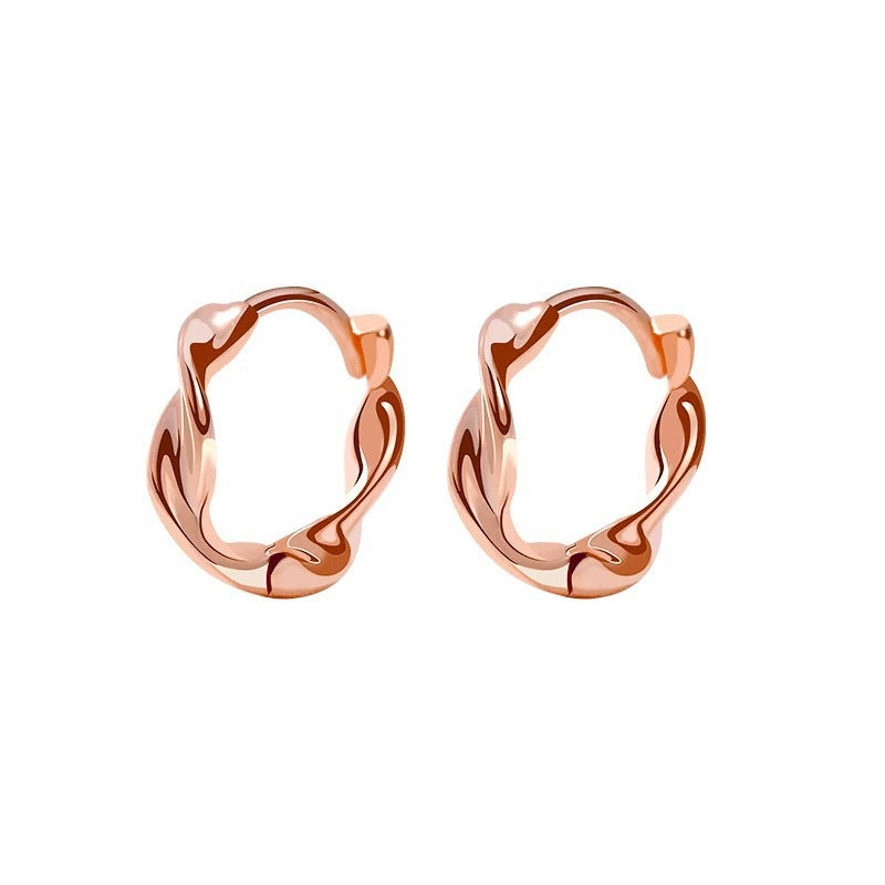 Evienne Copper Hoop Earrings