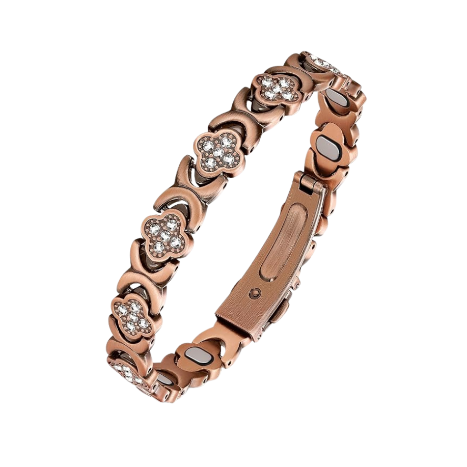 Copper Bracelet “Crystal Blossom”