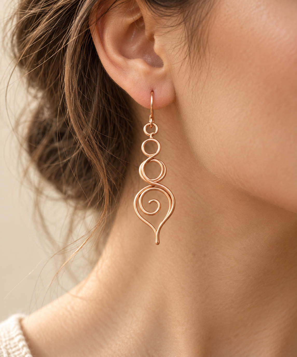Loretta Copper Earrings