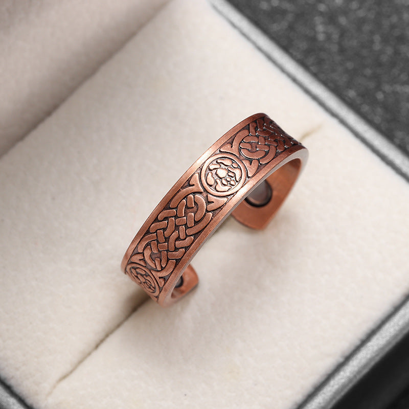 Rune Copper Ring