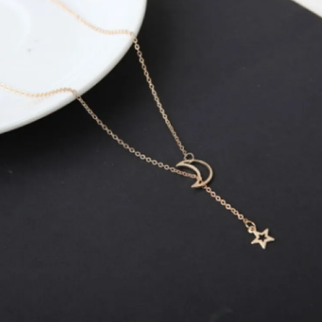 Short Necklace “Moon Star”