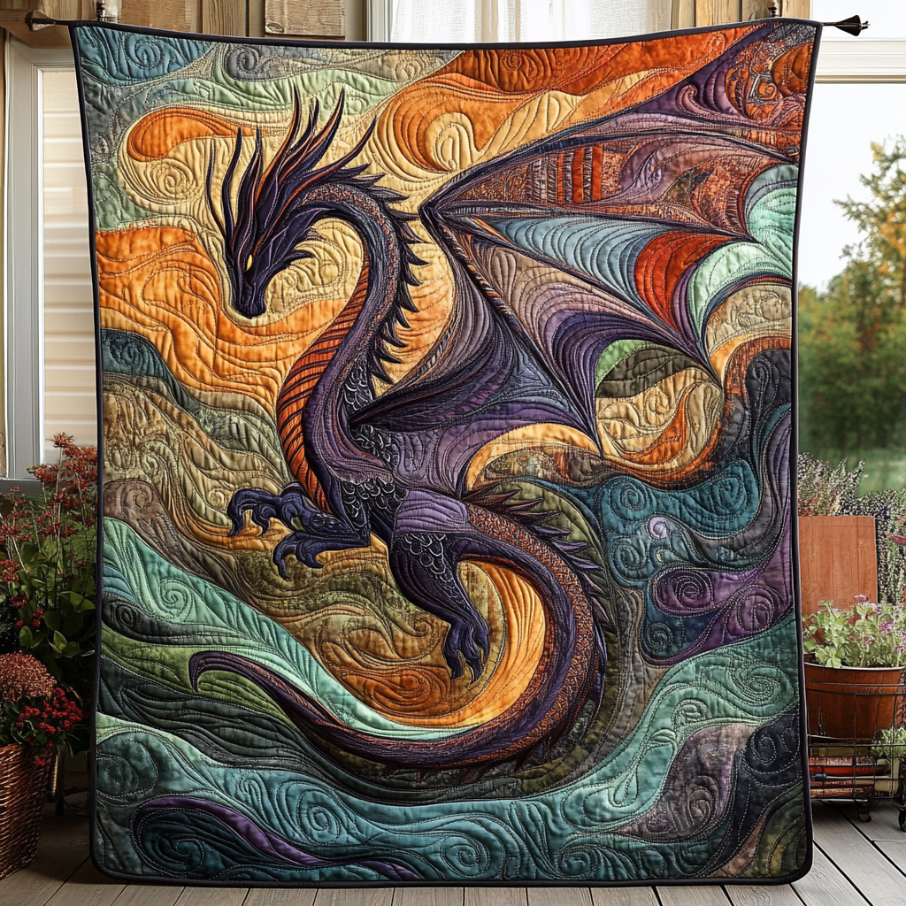 Quilted Blanket – Moon Snake