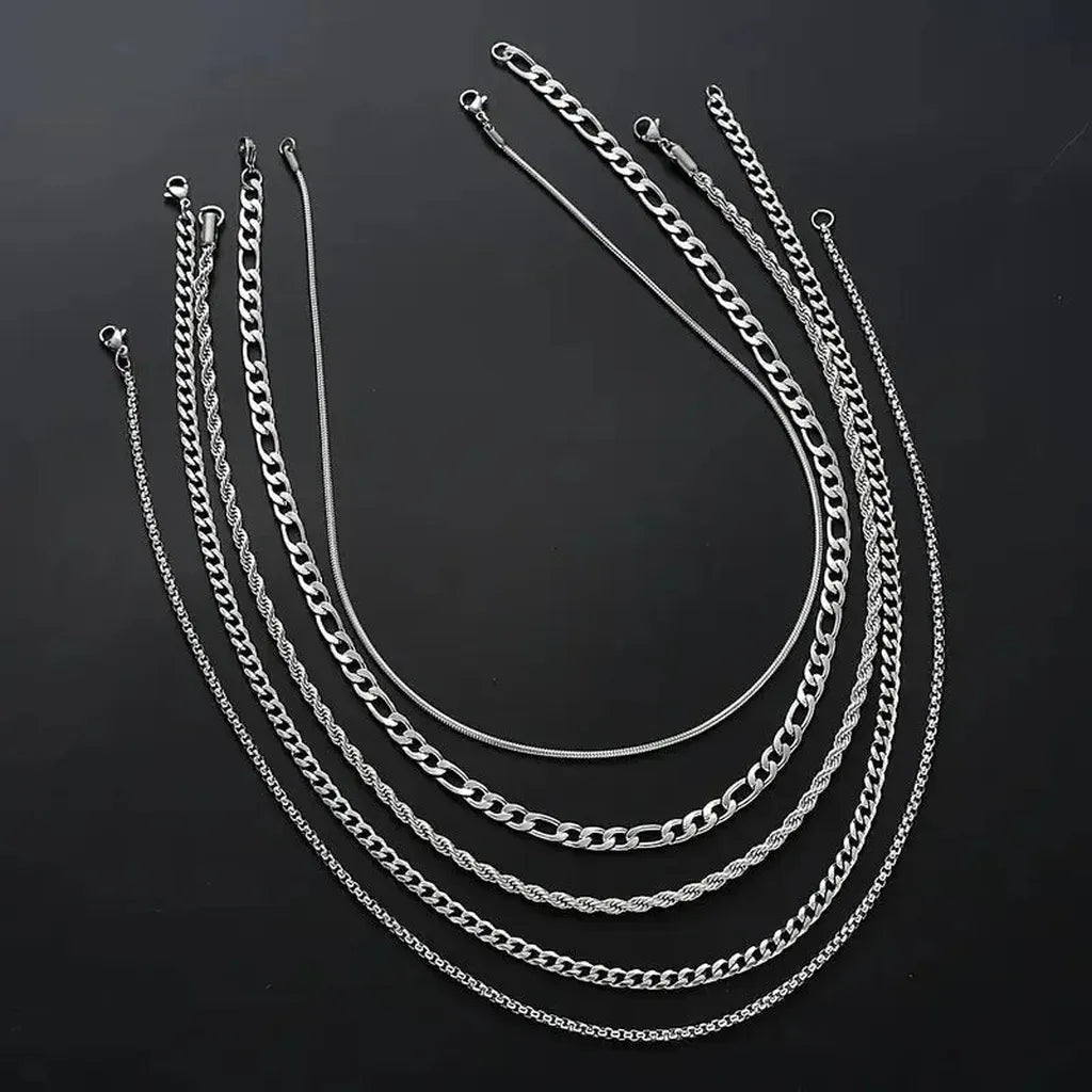 Luxurious Necklace in Braided Stainless Steel