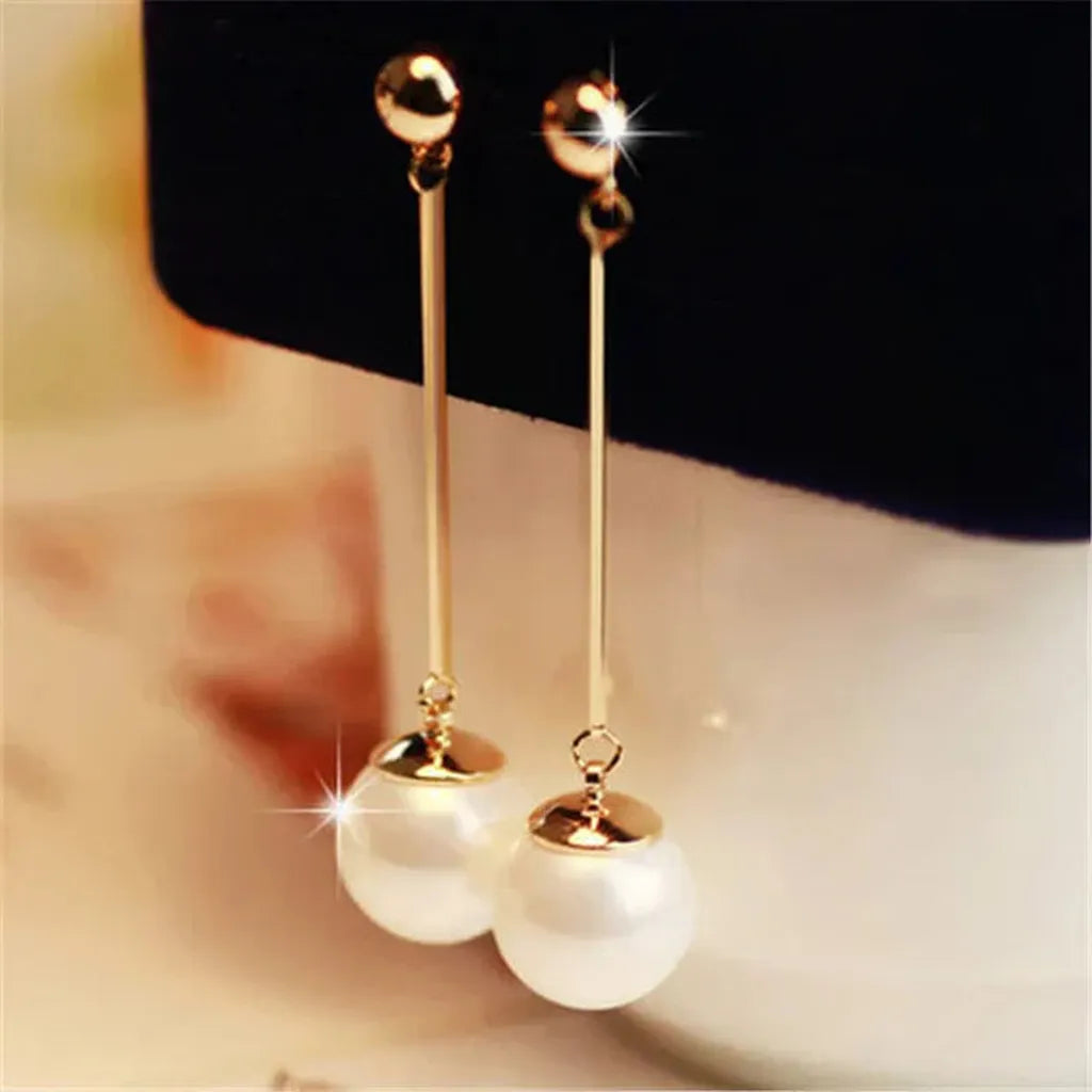 Luxurious Drop Earrings with Special Pearls