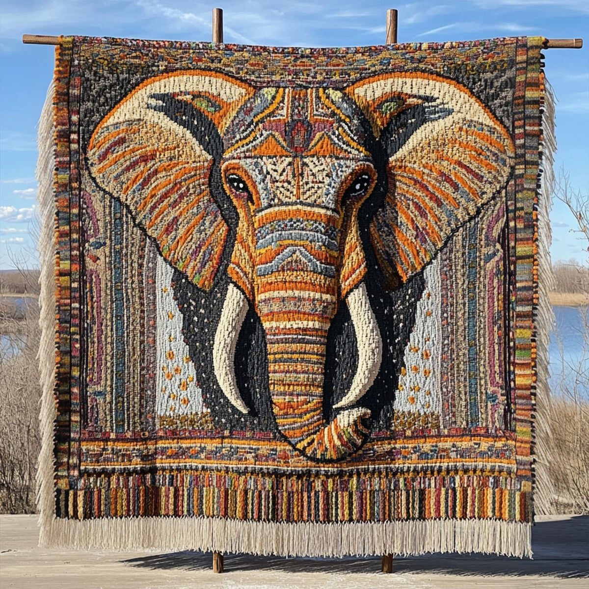 Woven Blanket – Majestic Tusk