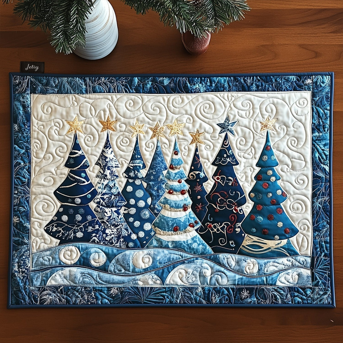 Quilted Placemats – Magical Christmas Celebration