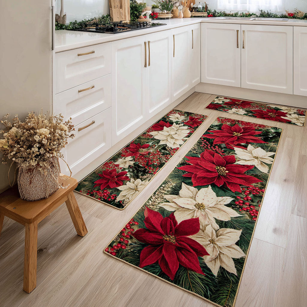 Non-Slip Kitchen Rug – Christmas Kitchen Rug Festive Path